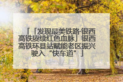 「发现最美铁路·银西高铁赓续红色血脉」银西高铁环县站赋能老区振兴驶入“快车道”