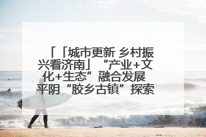 「城市更新 乡村振兴看济南」“产业+文化+生态”融合发展 平阴“胶乡古镇”探索振兴路径成效显著