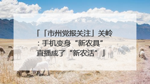 「市州党报关注」关岭：手机变身“新农具” 直播成了“新农活”