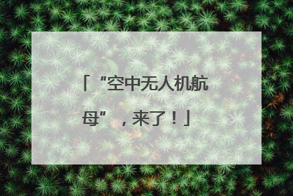 “空中无人机航母”，来了！
