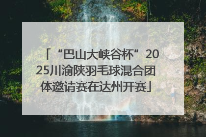 “巴山大峡谷杯”2025川渝陕羽毛球混合团体邀请赛在达州开赛