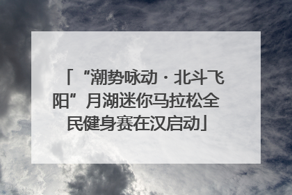 “潮势咏动・北斗飞阳”月湖迷你马拉松全民健身赛在汉启动