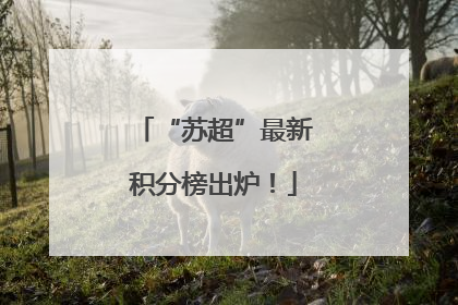 “苏超”最新积分榜出炉！