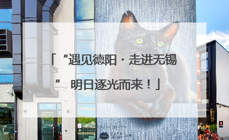 “遇见德阳・走进无锡” 明日逐光而来！