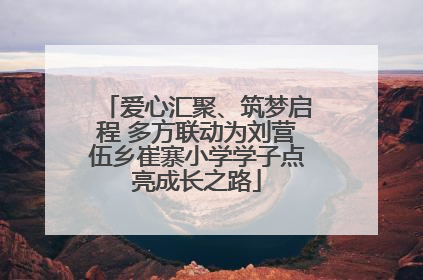 爱心汇聚、筑梦启程 多方联动为刘营伍乡崔寨小学学子点亮成长之路