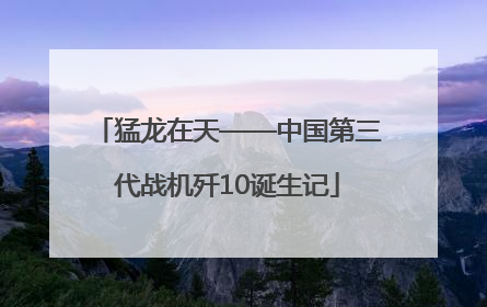猛龙在天——中国第三代战机歼10诞生记