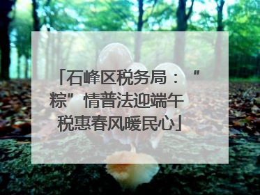 石峰区税务局：“粽”情普法迎端午 税惠春风暖民心