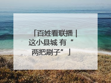 百姓看联播｜这小县城 有“两把刷子”