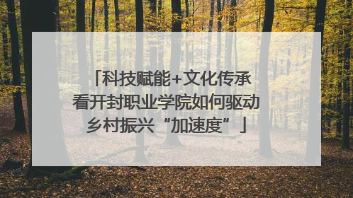科技赋能+文化传承 看开封职业学院如何驱动乡村振兴“加速度”