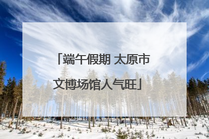 端午假期 太原市文博场馆人气旺