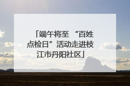 端午将至 “百姓点检日”活动走进枝江市丹阳社区