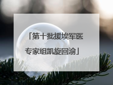 第十批援埃军医专家组凯旋回渝