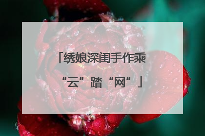 绣娘深闺手作乘“云”踏“网”