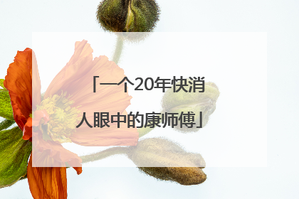一个20年快消人眼中的康师傅