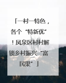 一村一特色，各个“特新优”！凤泉区村村解锁乡村振兴“富民果”
