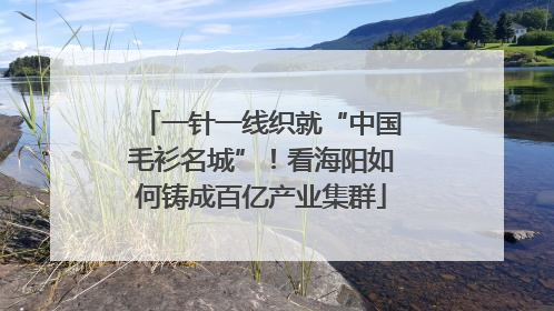 一针一线织就“中国毛衫名城”！看海阳如何铸成百亿产业集群
