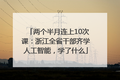 两个半月连上10次课：浙江全省干部齐学人工智能，学了什么
