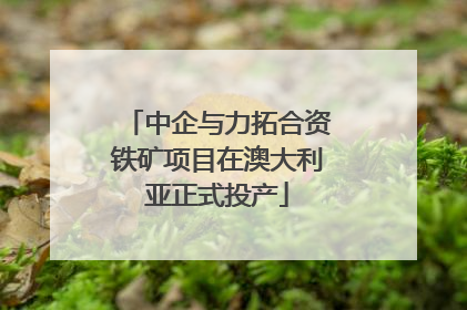 中企与力拓合资铁矿项目在澳大利亚正式投产