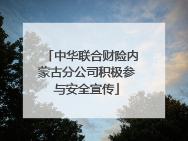 中华联合财险内蒙古分公司积极参与安全宣传