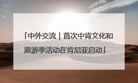 中外交流｜首次中肯文化和旅游季活动在肯尼亚启动