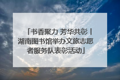 书香聚力 芳华共彰丨湖南图书馆举办文旅志愿者服务队表彰活动
