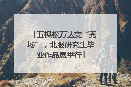 五棵松万达变“秀场”，北服研究生毕业作品展举行
