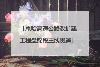 京哈高速公路改扩建工程盘锦段主线贯通