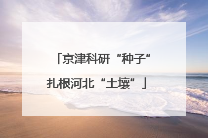 京津科研“种子”扎根河北“土壤”