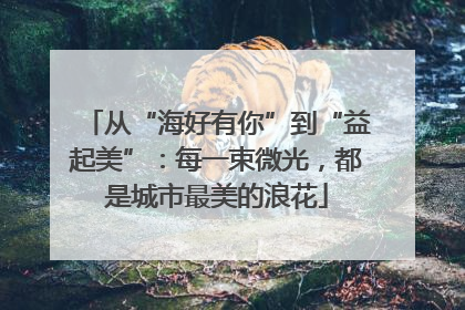 从“海好有你”到“益起美”：每一束微光，都是城市最美的浪花