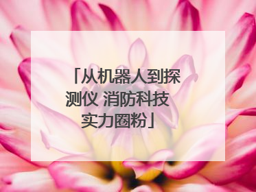 从机器人到探测仪 消防科技实力圈粉