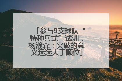 参与9支球队“特种兵式”试训，杨瀚森：突破的意义远远大于顺位