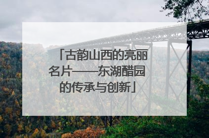 古韵山西的亮丽名片——东湖醋园的传承与创新
