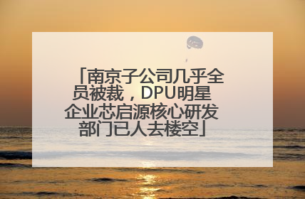南京子公司几乎全员被裁，DPU明星企业芯启源核心研发部门已人去楼空