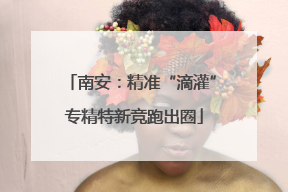 南安：精准“滴灌”专精特新竞跑出圈