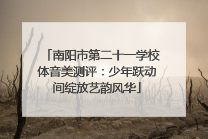 南阳市第二十一学校体音美测评：少年跃动间绽放艺韵风华