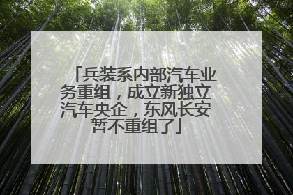 兵装系内部汽车业务重组，成立新独立汽车央企，东风长安暂不重组了