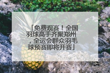 免费观赛！全国羽球高手齐聚郑州，全运会群众羽毛球预赛即将开赛