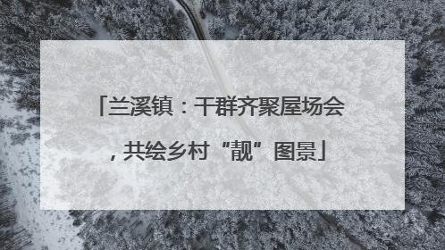 兰溪镇：干群齐聚屋场会，共绘乡村“靓”图景