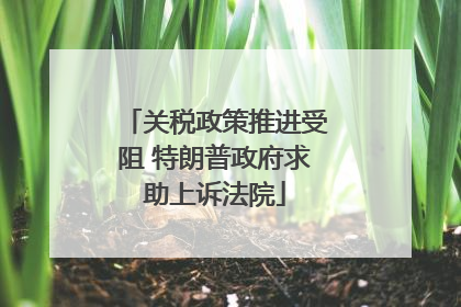 关税政策推进受阻 特朗普政府求助上诉法院