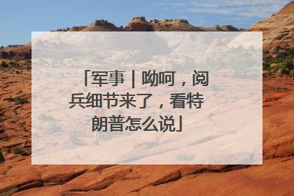军事｜呦呵，阅兵细节来了，看特朗普怎么说
