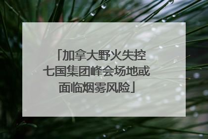 加拿大野火失控 七国集团峰会场地或面临烟雾风险