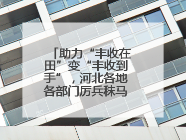 助力“丰收在田”变“丰收到手”，河北各地各部门厉兵秣马迎战“三夏”