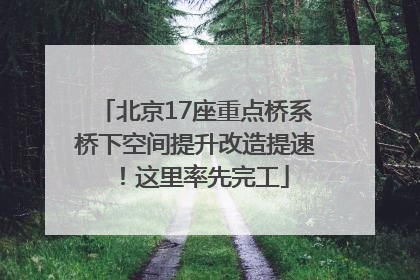 北京17座重点桥系桥下空间提升改造提速！这里率先完工