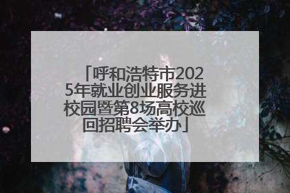 呼和浩特市2025年就业创业服务进校园暨第8场高校巡回招聘会举办