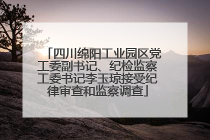 四川绵阳工业园区党工委副书记、纪检监察工委书记李玉琼接受纪律审查和监察调查
