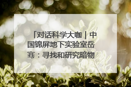 对话科学大咖｜中国锦屏地下实验室岳骞：寻找和研究暗物质，就是要去突破人类的认知边界