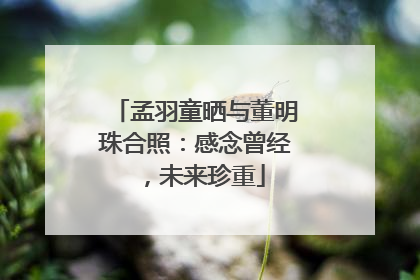 孟羽童晒与董明珠合照：感念曾经，未来珍重