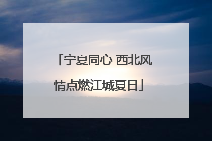 宁夏同心 西北风情点燃江城夏日