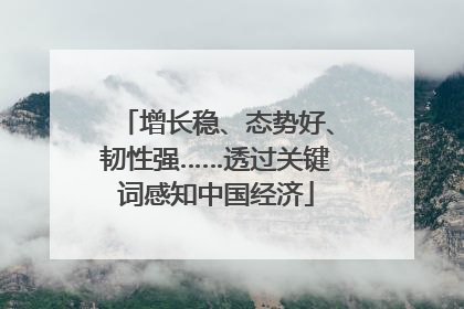 增长稳、态势好、韧性强……透过关键词感知中国经济