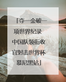 夺一金破一项世界纪录 中国队领衔收官射击世界杯慕尼黑站